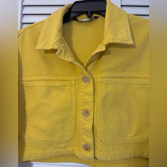 Zara Yellow Jean Jacket - Picture 2 of 10